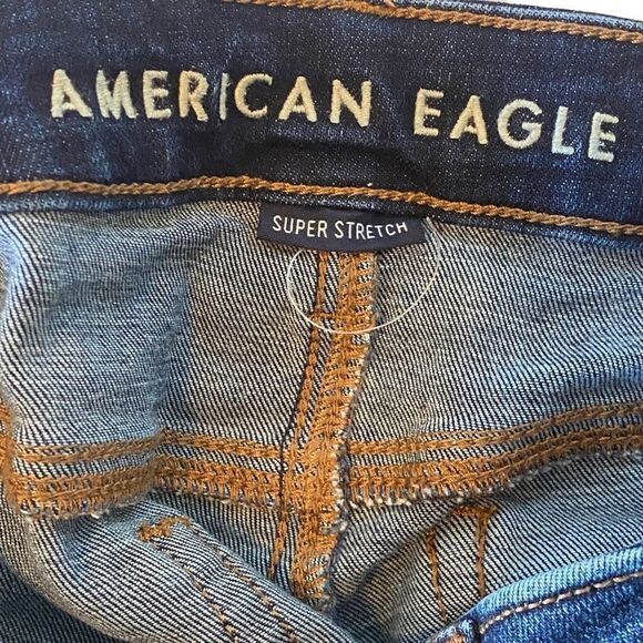 American Eagle Super Stretch Distressed Jeggings Sz 0 Short - Picture 6 of 11